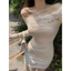Váy body trễ vai ôm eo sexy quyến rũ gợi cảm style retro pháp hottrend 2025