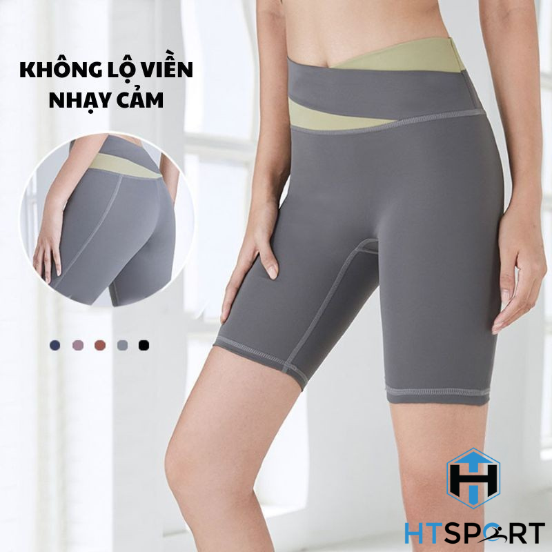 Set Đồ Tập Gym Nữ Ngắn, Bộ Quần Áo Thun BTG02 Tập Thể Thao, Yoga, Aerobic Ôm Body Tôn Dáng Lưng Cao Có Mút Ngực
