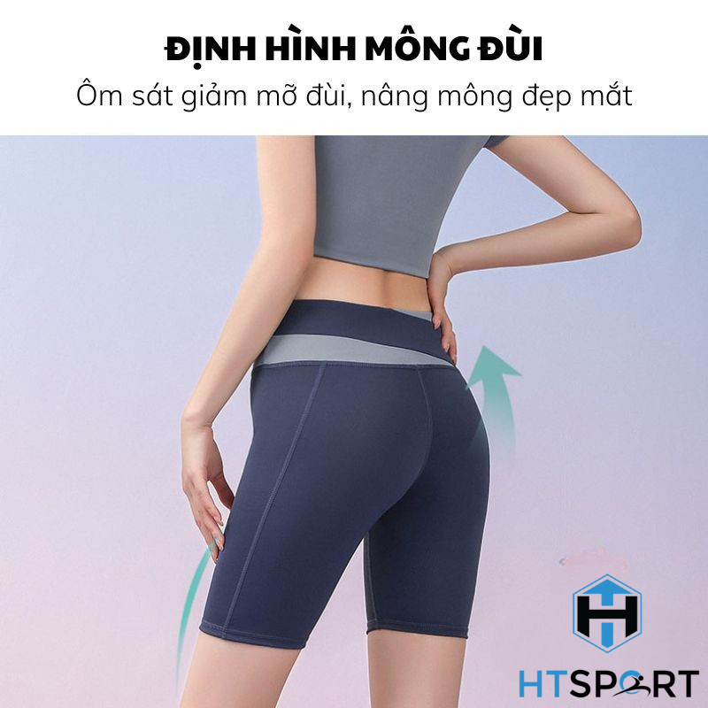 Set Đồ Tập Gym Nữ Ngắn, Bộ Quần Áo Thun BTG02 Tập Thể Thao, Yoga, Aerobic Ôm Body Tôn Dáng Lưng Cao Có Mút Ngực