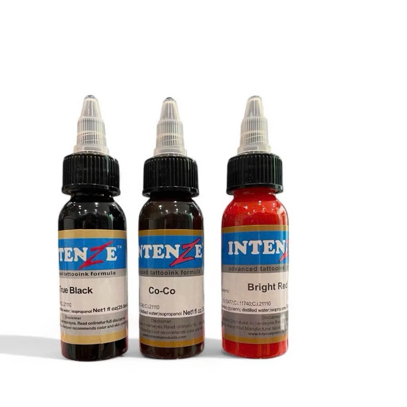 Mực tạp Intenz đi trên da giả phun xăm 30ml