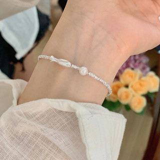 Vòng Tay Nữ PJN Hình Cá Đáng Yêu Kết Hợp Hạt Ngọc Trai – Phụ Kiện Trang Sức S925 Xinh Xắn, Phong Cách Hàn Quốc VT20A