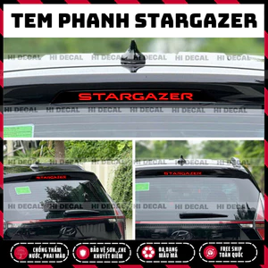 Tem dán đèn phanh Stargazer, decal dán đèn bảo vệ, chống xước