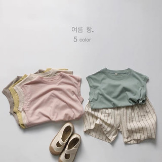 Áo BA LỖ COTTON  cho bé Batala kids, ÁO SÁT NÁCH 5 MÀU cho bé trai bé gái chất liệu cotton 2 chiều phong cách Hàn Quố