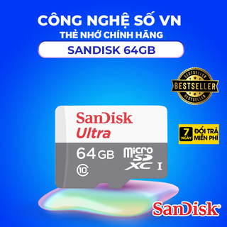 Thẻ Nhớ Sandisk Chính Hãng | 32G 64G 128G Dùng Cho Điện Thoại, Camera| Bảo Hành 5 Năm Chính Hãng