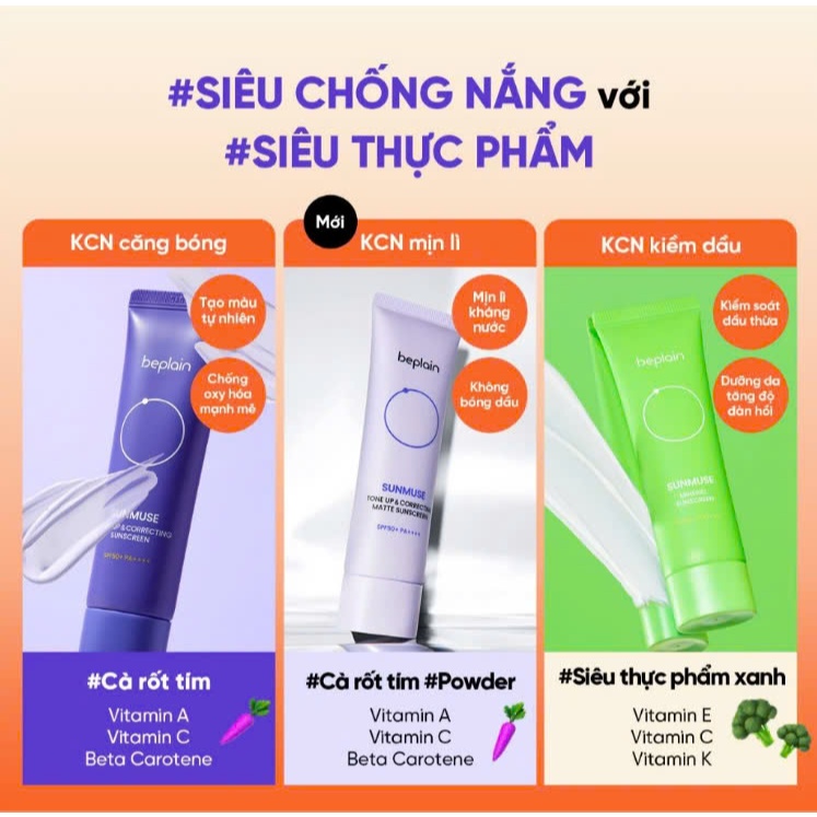 Ảnh Kem Chống Nắng Beplain Ba Màu 50ml & 10ml 4