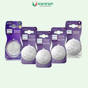 Set 2 Núm ti Philips Avent Natural mẫu mới đủ size cho bé