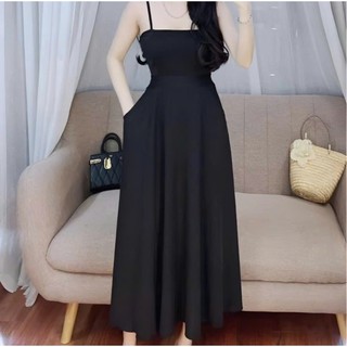 Váy 2 Dây Nữ Chun Lưng Chất Lụa Mango Mặc Nhà Đi Biển Dạo Phố, Đầm Nữ Hai Dây Mùa Hè Trẻ Trung VD04 BIGSIZE 72KG BEEKIDS