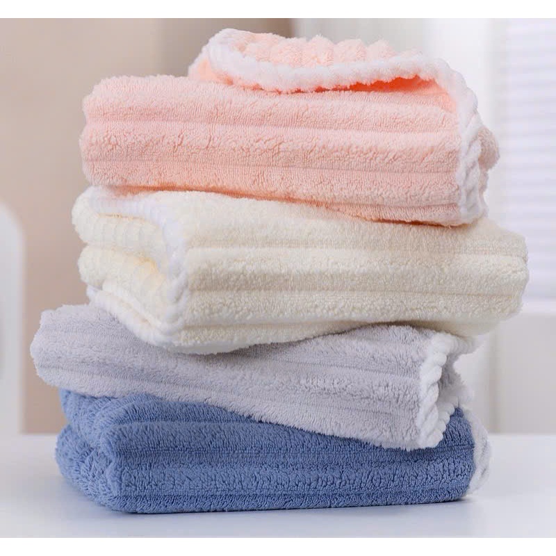 Khăn tắm dệt dạng sóng chất liệu cotton siêu thấm hút,kích thước 70*140