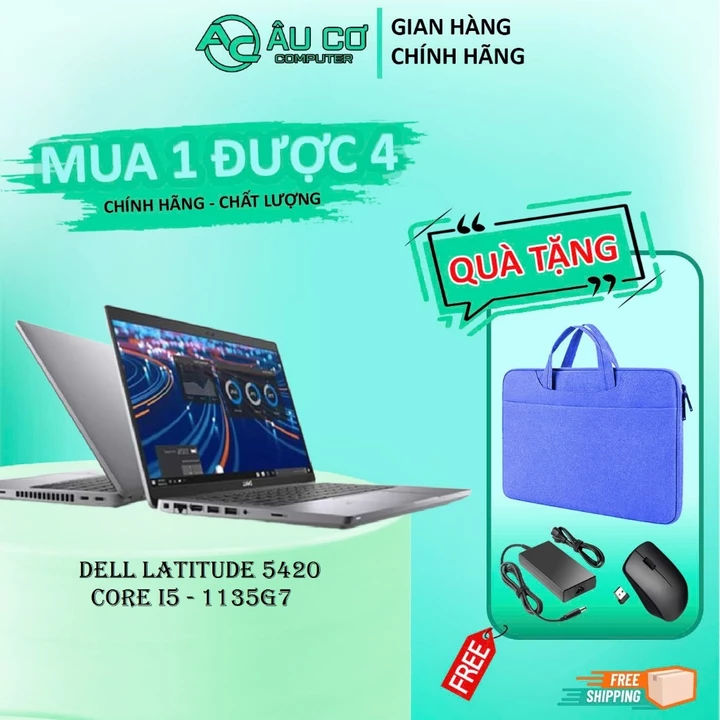 Laptop Dell Latitude 5420 Core i5 - 1135G7 Ram 8GB SSD 256GB 14" FHD - Chip thế hệ mới nhất 95%