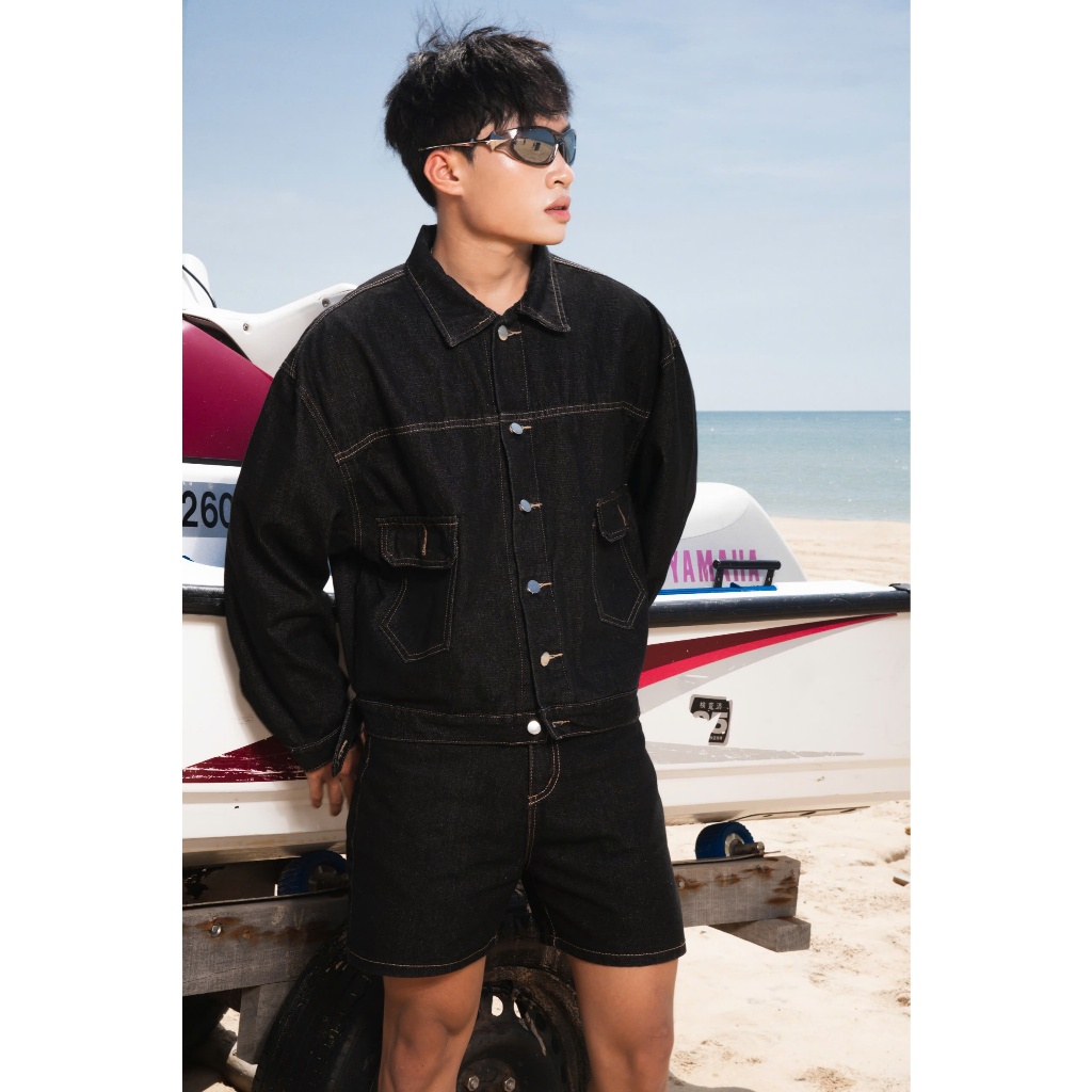Ảnh Quần short jean nam PANA phom rộng CAPMAN CLUB, cao trên gối trẻ trung - thoải mái 3