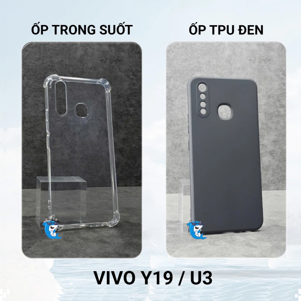 Ốp lưng VIVO Y19 silicon trong suốt dẻo cao cấp chống sốc va đập viền vuông bảo vệ cam điện thoại