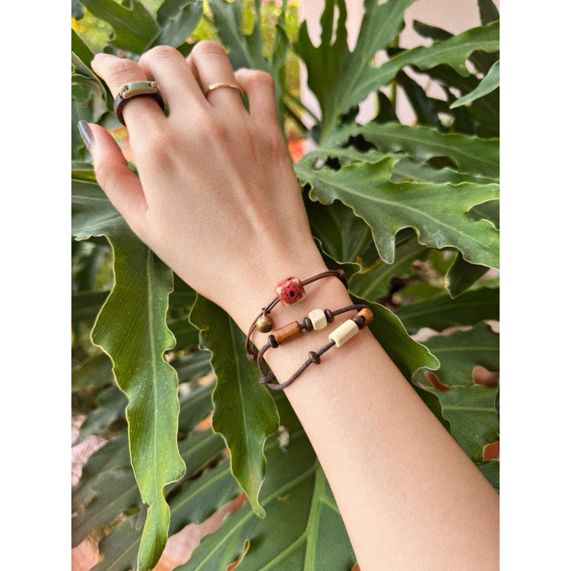 Set vòng Taiko - vòng tay hạt gỗ mix đeo nhiều kiểu tuỳ chỉnh kích thước