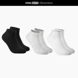 Pack 3 Tất cổ ngắn TC Coolmate basic thấm hút thoáng khí Coolmate