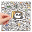 Set 60 Sticker Gấu trúc Panda ngộ nghĩnh Chống Nước Dán Laptop Vali Mũ Bảo Hiểm Sổ Tay