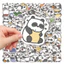 Set 60 Sticker Gấu trúc Panda ngộ nghĩnh Chống Nước Dán Laptop Vali Mũ Bảo Hiểm Sổ Tay