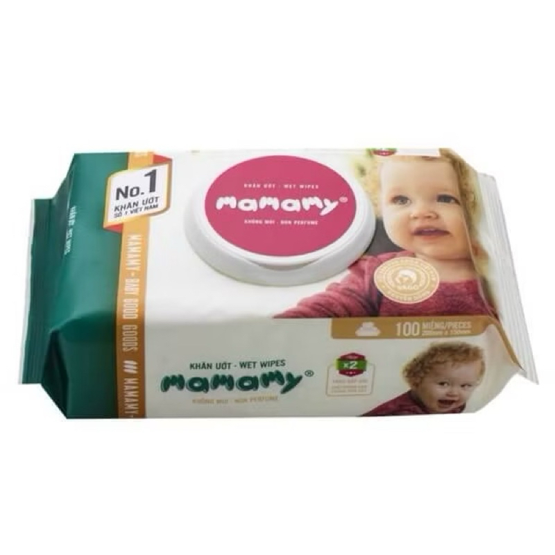 Khăn ướt Mamamy 100 tờ cho bé