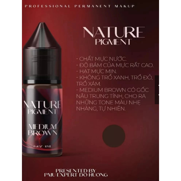 Mực NATURE brown Đỗ Hương mực mày màu tự nhiên không cần mix
