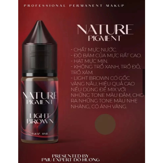 Mực NATURE brown Đỗ Hương mực mày màu tự nhiên không cần mix