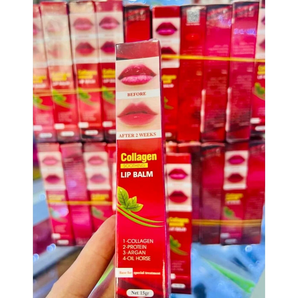 Son Dưỡng Collagen Lip Balm – Dưỡng Môi, Kích Màu Sau Xăm, Giúp Môi Mềm Mịn Tự Nhiên 15g