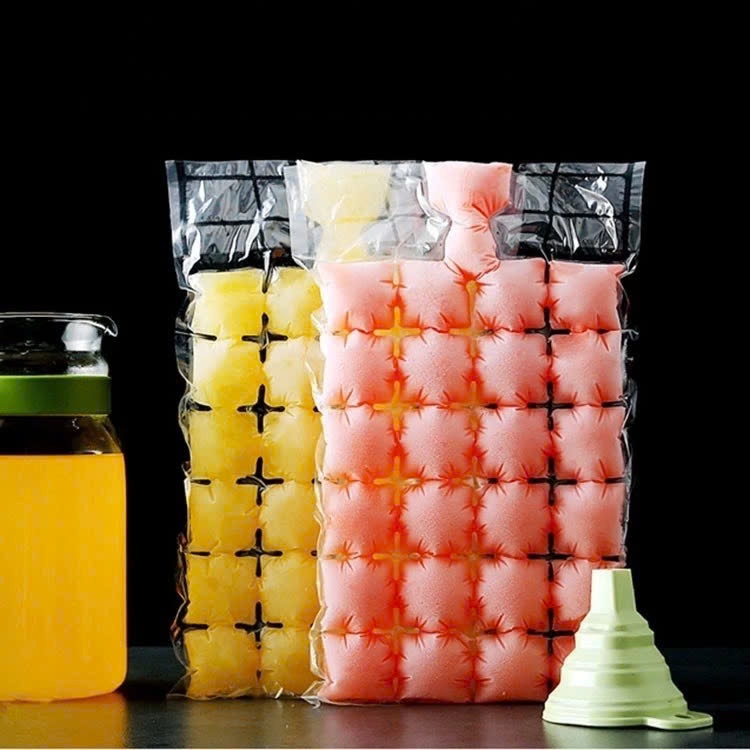 Set 10 Túi Nilong Làm Đá Viên 24 ô,Làm Kem Vô Cùng Tiện Lợi