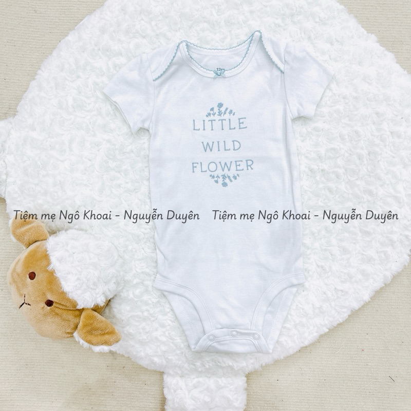 [MD201] 9-12M Body chip/ áo liền thân ngắn tay C.a.t.e.r xuất xịn cho bé 8-10kg