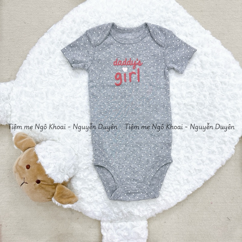 [MD201] 9-12M Body chip/ áo liền thân ngắn tay C.a.t.e.r xuất xịn cho bé 8-10kg
