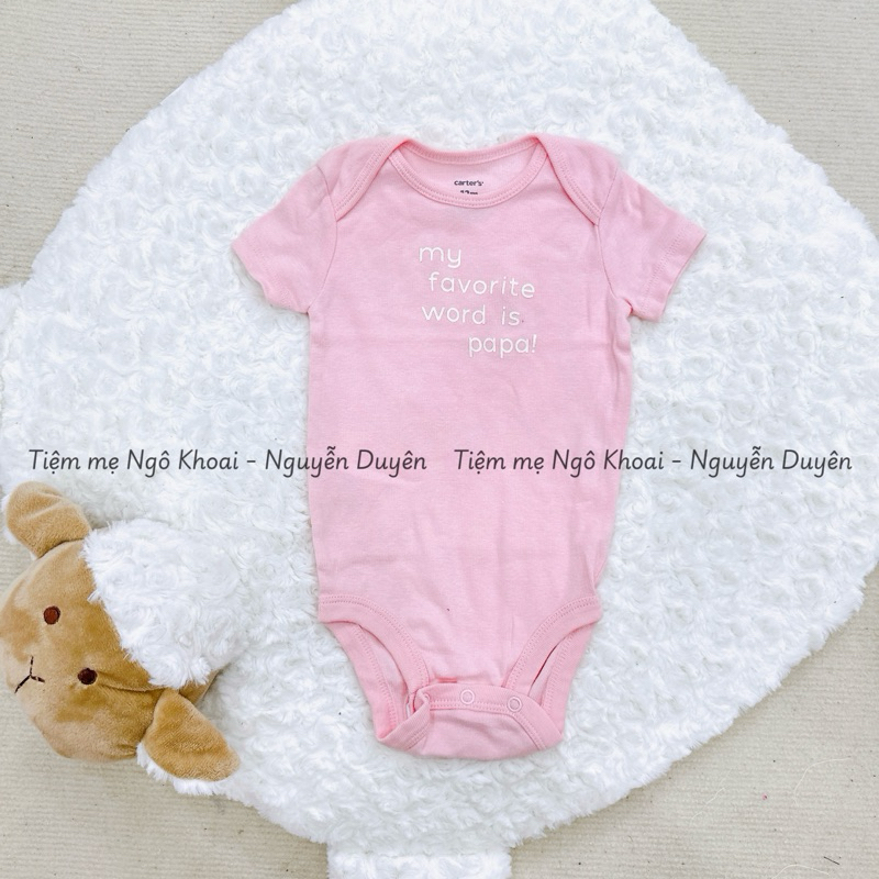 [MD201] 9-12M Body chip/ áo liền thân ngắn tay C.a.t.e.r xuất xịn cho bé 8-10kg