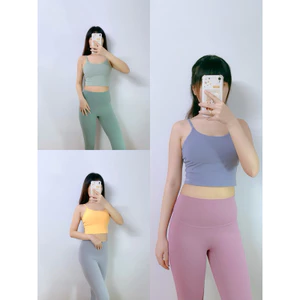 Set tập Gym, Yoga FitHer 2 dây lửng chất liệu co dãn & siêu thấm hút