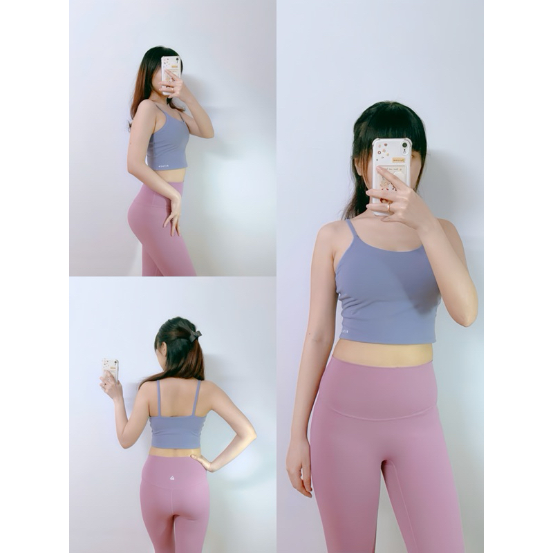 Set tập Gym, Yoga FitHer 2 dây lửng chất liệu co dãn & siêu thấm hút