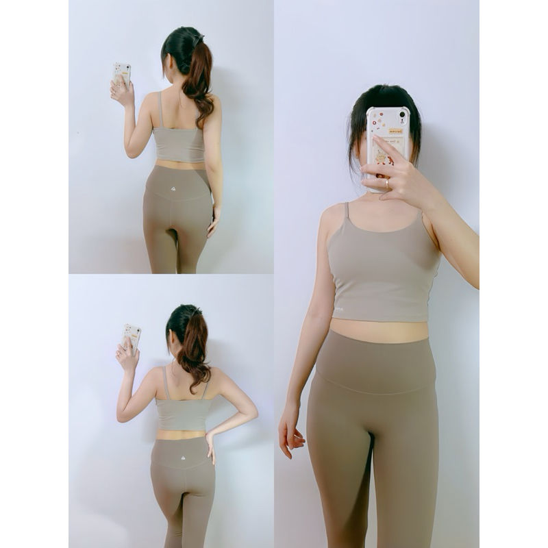 Set tập Gym, Yoga FitHer 2 dây lửng chất liệu co dãn & siêu thấm hút