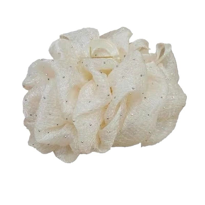 Kẹp tóc De Merci Accessoris nơ phồng bồng bềnh lớn, kẹp nơ bong bóng phong cách tiểu thư Hàn Quốc sang trọng