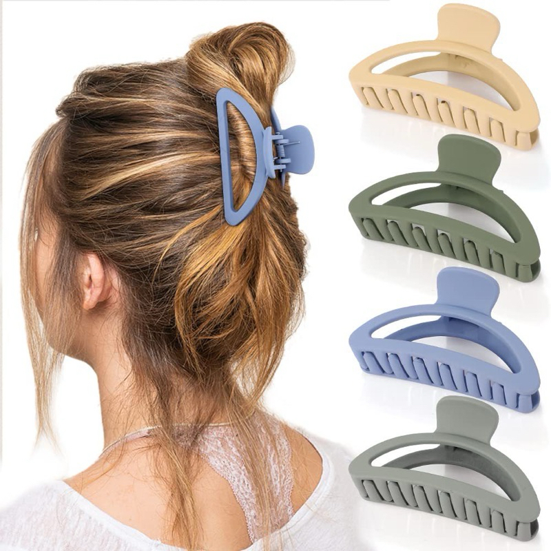 Kẹp tóc càng cua cở lớn hình quạt phong cách Hàn Quốc nhiều màu - De Merci Accessories