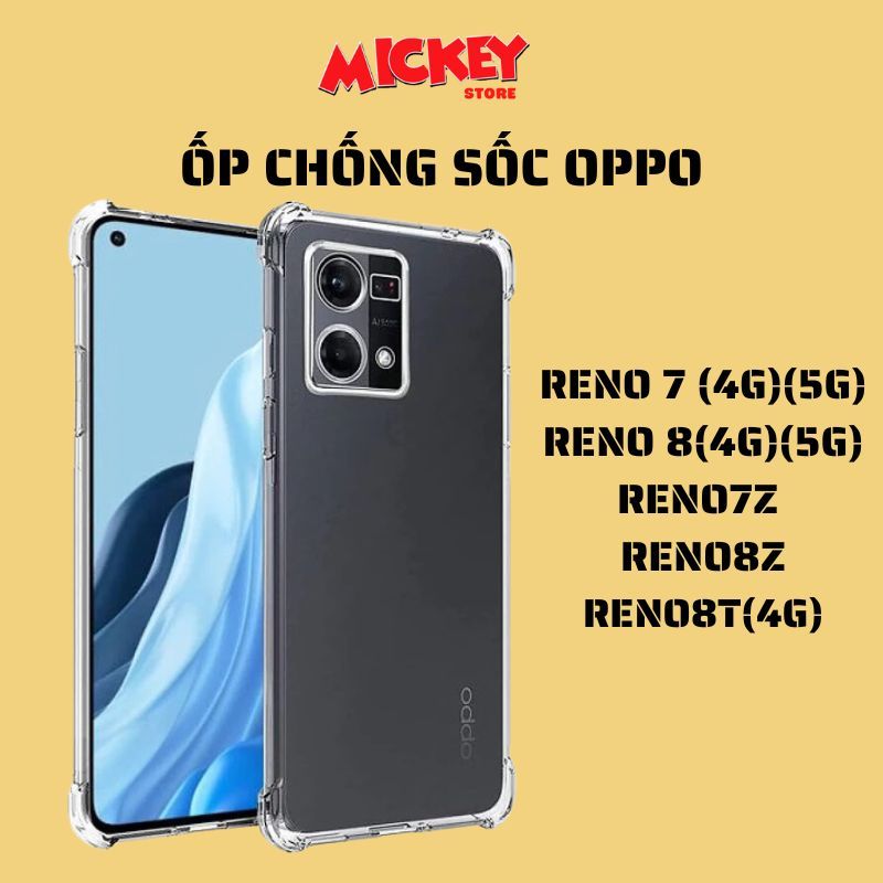 Ốp trong chống sốc OPPO Reno series (Reno7, Reno8, Reno8Z, Reno8T 4G bảo vệ camera