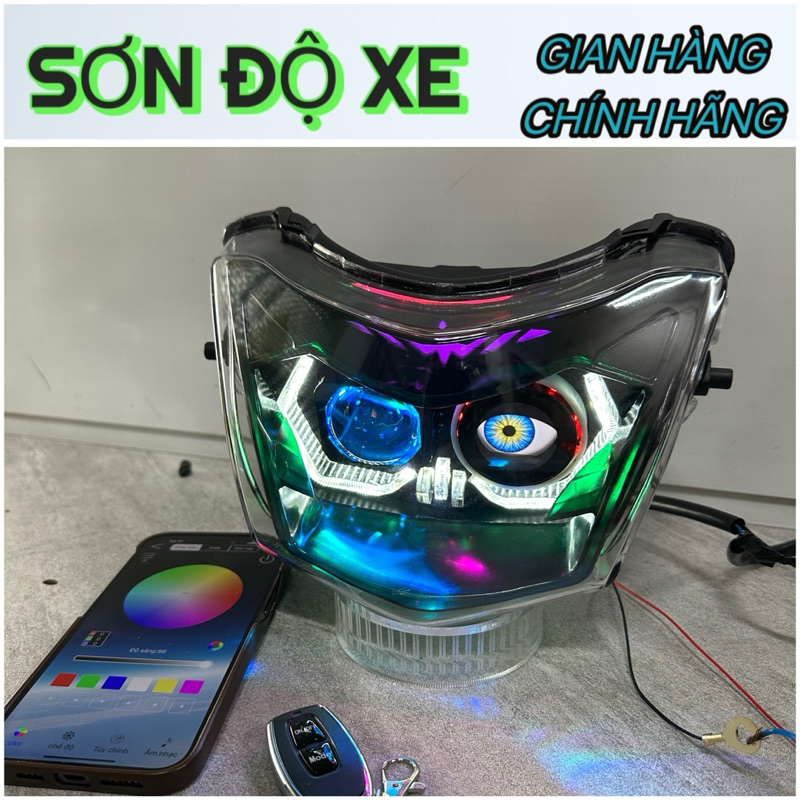 Bi Cầu Mắt Lé Độ Sẵn Wave 50.100.110 Độ Bi 1.5 Công Xuất 45W Tặng Kèm Dây nguồn H4 , Lắp Đặt Dễ Dàng ( Bảo Hành 24 Tháng