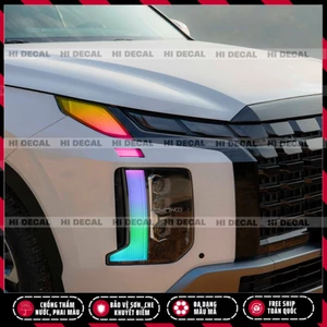 Tem dán đèn Palisade, decal đổi màu đèn Hyudai Palisade tem dán đèn trang trí xe chống nước bền màu, bảo vệ đèn