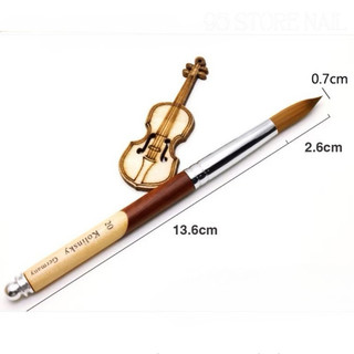 Cọ đắp bột Kolinsky Germany chính hãng -  lông cọ mềm mướt , cán gỗ đủ số từ 12-22