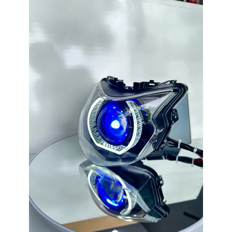 uPha Đèn Vision Độ Bi Cầu e11+ Và M10 V4 - Bi Đổi Màu Qua app - Vòng 3D Trắng ( Bảo hành 24 tháng)