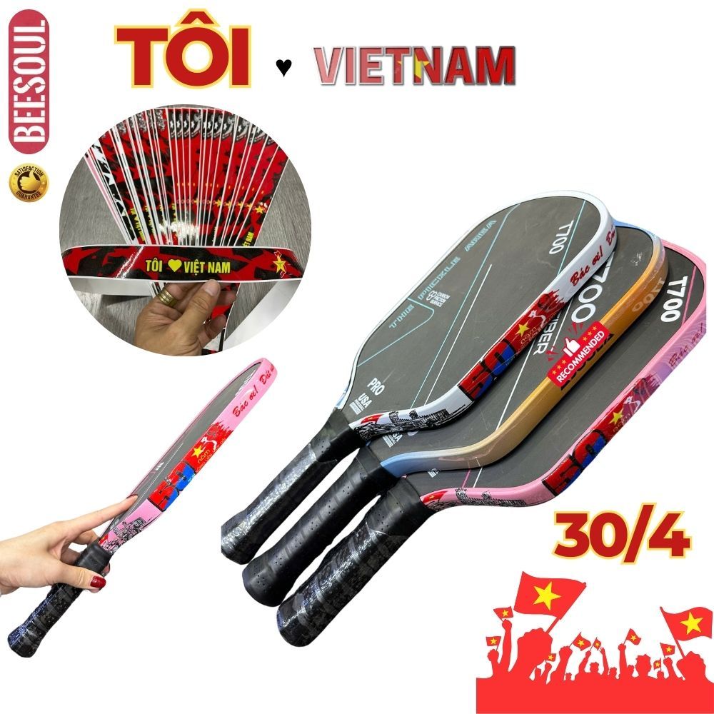 Dán viền vợt Pickleball 2/9 Tôi ♥️ Việt Nam 30/4 1/5 hưởng ứng ngày giải phóng đất nước trọn niềmvui