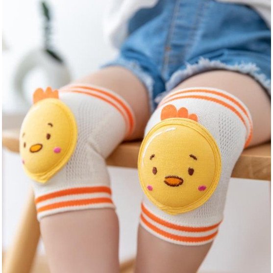 Tất bọc Bảo Vệ Đầu Gối chất len lưới thoáng mát Hình Thú Đáng Yêu Cho Bé Tập Bò, Tập Đi saubabi