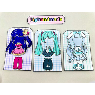 Đồ chơi bóc dán Hộp thời trang Iphone Sanrio , Kuromi | 8 tấm thẻ trang phục... Búp bê Gacha đáng yêu