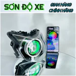 Bi Cầu Vision Độ Sẵn Choá Chính Hãng Bi E11+ Và M10 Mắt Quỷ Đổi Màu+Vòng 3D Trắng Lắp Đặt Dễ Dàng Bảo Hành 24 Tháng — ảnh 1