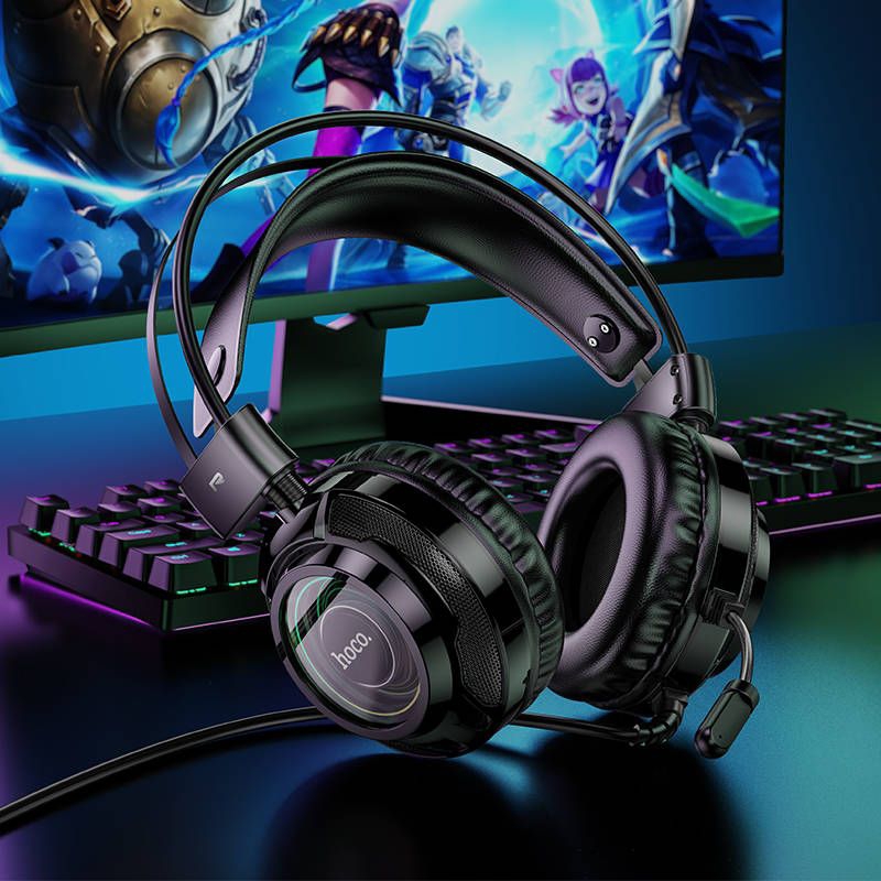 Tai nghe chụp tai Gaming Hoco W110 có dây có míc