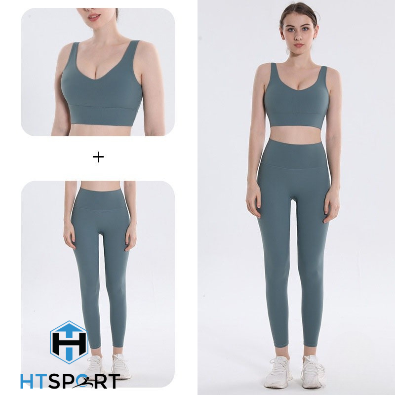 Bộ Quần Áo Tập Gym Nữ, Set Đồ Thun Dài BTG03 Tập Thể Thao, Yoga, Aerobic Co Dãn Tốt Ôm Body Tôn Dáng Lưng Cao