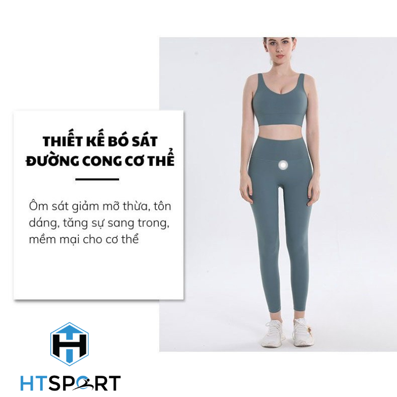 Bộ Quần Áo Tập Gym Nữ, Set Đồ Thun Dài BTG03 Tập Thể Thao, Yoga, Aerobic Co Dãn Tốt Ôm Body Tôn Dáng Lưng Cao