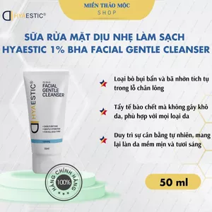 Sữa rửa mặt dịu nhẹ làm sạch dầu nhờn Hyaestic 1% BHA Facial Gentle Cleanser 150ml