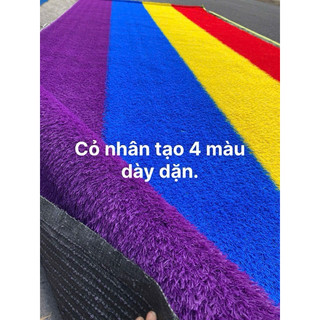 Thảm cỏ 4 màu cao cấp, combo 10-50m vuông, trải sân khấu rạp cưới trang trí bền đẹp.
