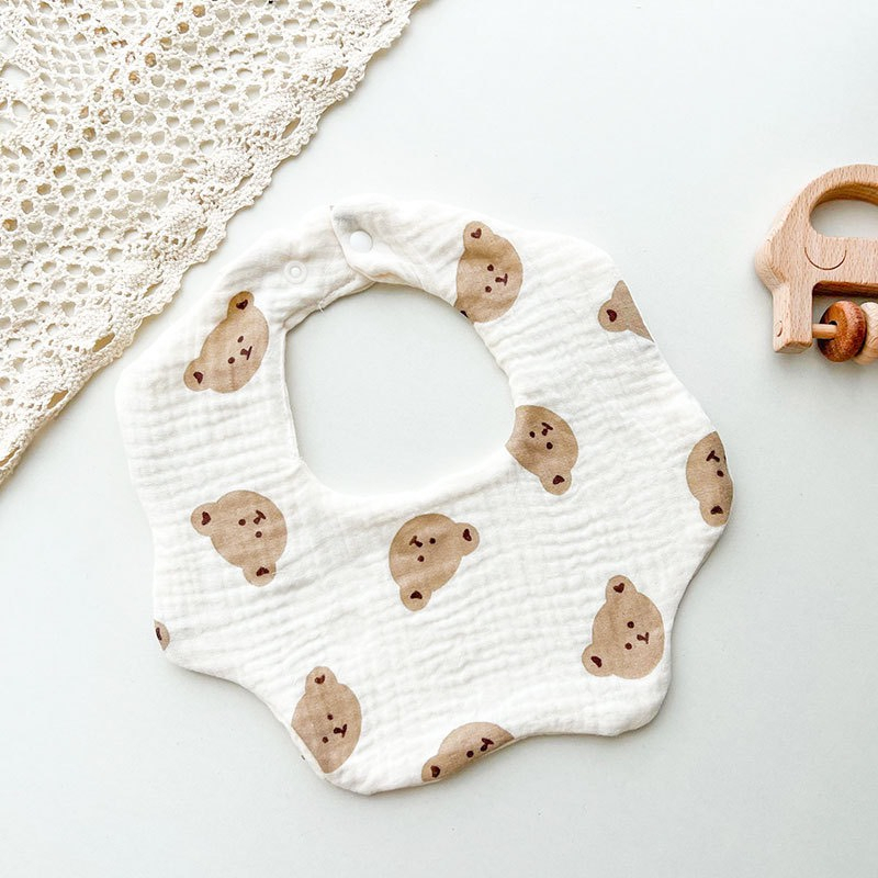 Yếm xô MUSLIN TRÒN XOAY KÈM CHỐNG THẤM cho bé cao cấp mềm mại saubabi