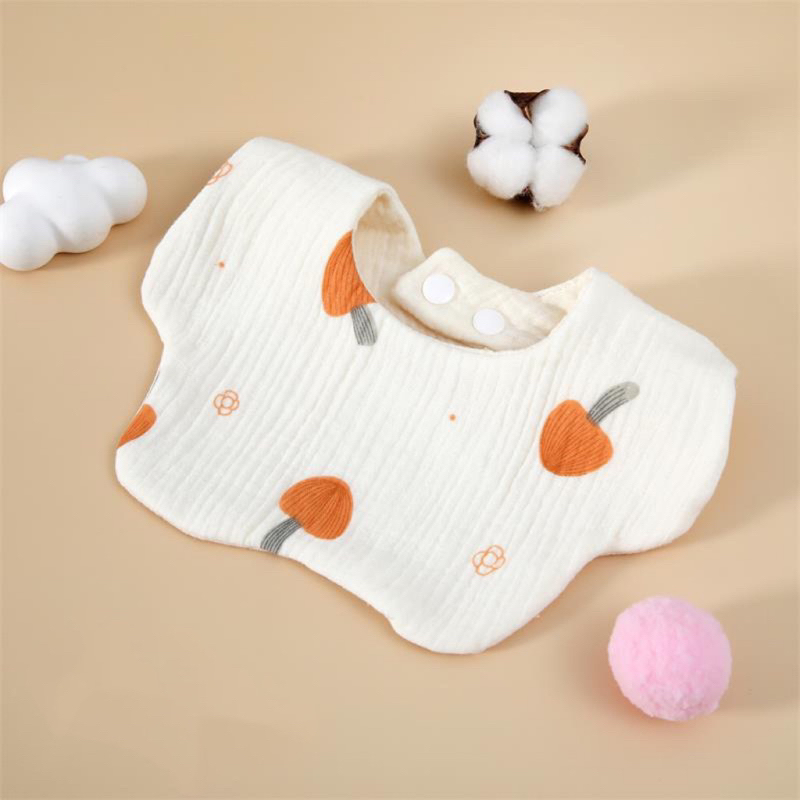 Yếm xô MUSLIN TRÒN XOAY KÈM CHỐNG THẤM cho bé cao cấp mềm mại saubabi