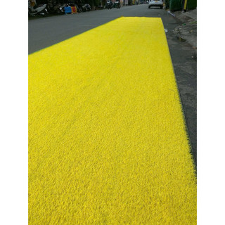 Thảm cỏ nhân tạo màu vàng cao cấp, combo 10-50m vuông, trải sân khấu rạp cưới trang trí bền đẹp.