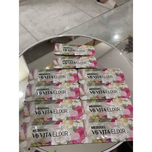 Gel Dưỡng Môi Mesogel V6 Vita Elixir Physiolab Sau Xăm Hàn Quốc 0.8gr